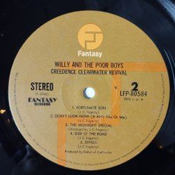Винтажная виниловая пластинка LP Creedence Clearwater Revival Willy And The Poor Boys (Japan 1972) (No Obi) Fortunate Son