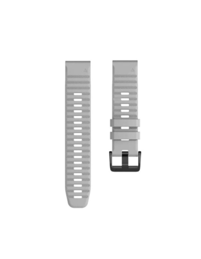 Ремешок быстросъемный 22 мм силиконовый для Garmin Fenix 7, Fenix 6, Fenix 5, Fenix 5 plus, Quatix 5, MARQ, Forerunner 935 / 945, instinct, instinct 2, Epix Gen 2 Серый