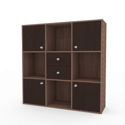 Стеллаж КарИВи Джери Бодего Темный Венге