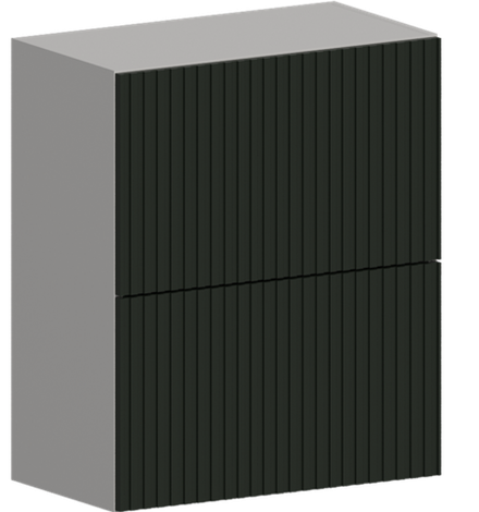 Кухня Модуль ШВГ 601Г Белый / Насыщенно-зеленый