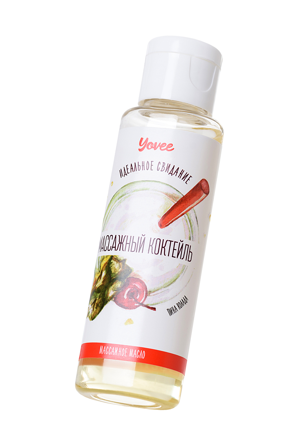 Масло для массажа Массажный коктейль с ароматом пина колады 50 мл