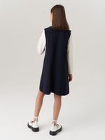 Сарафан школьный для девочки AT974 синий