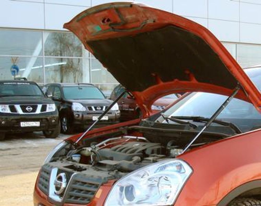 Упор капота Nissan Qashqai (2010-) ТехноМастер