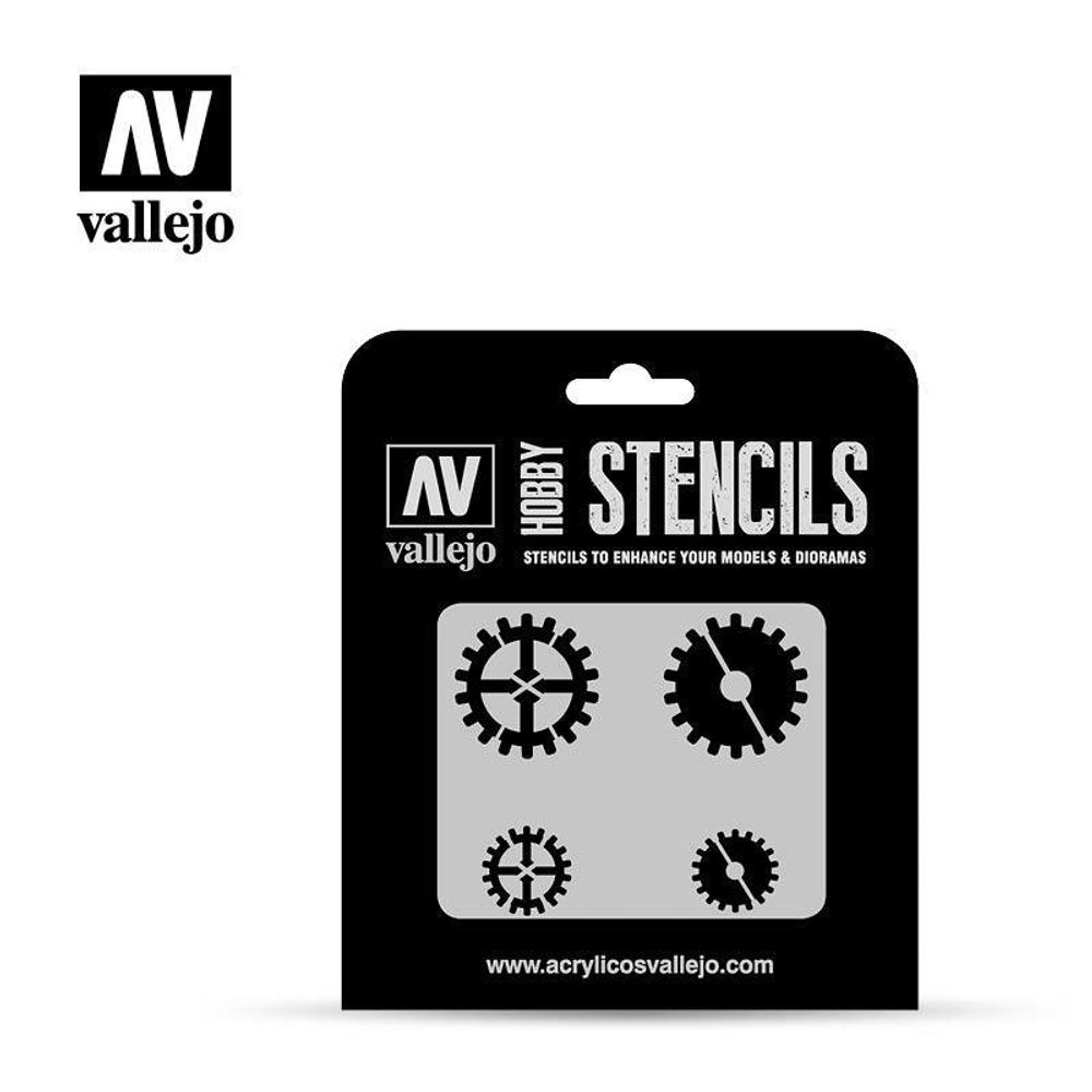 HOBBY STENCILS: GEAR MARKINGS (SEVERAL SCALES)
