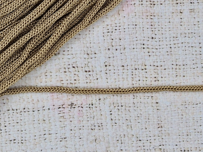 Шнур полипропиленовый вязаный 5 мм, бежевый