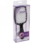 Расческа массажная «Magic Style», прямоугольная, цвет черный, 20*8,3см