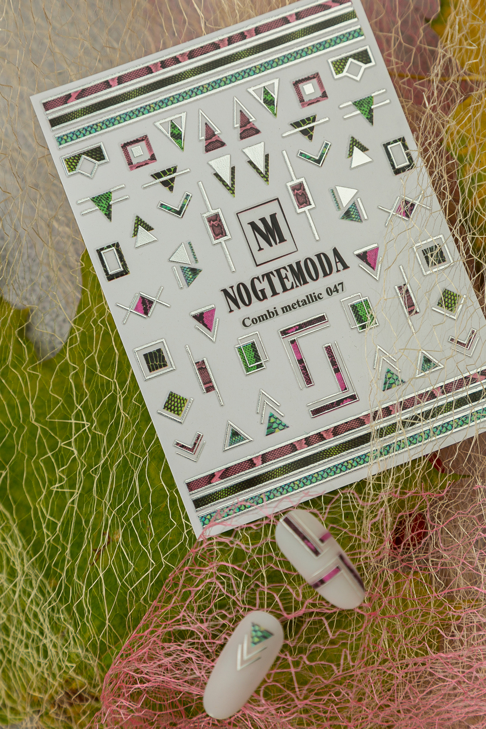 Nogtemoda Наклейки для ногтей Combi Metallic 047