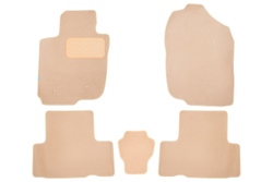 Коврики в салон для TOYOTA Rav 4 5D АКПП 2005-2010, универсал, 5 шт. (текстиль, бежевые) KLEVER04480922112KH