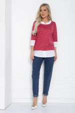 Джемпер Нежный акцент (коралловый) Б12617-4 LT Collection