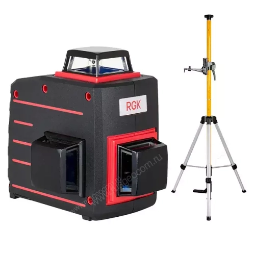 Лазерный уровень RGK PR-3A + штанга-упор RGK CG-2