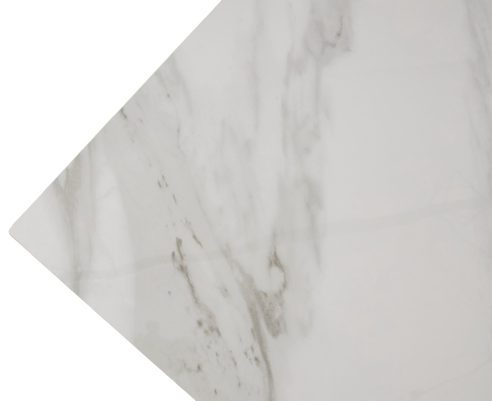 Стол М-City DISAUR Морис-2 140 Белый мрамор Активный, керамика, Черный каркас