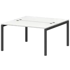 Бенч двойной на металлокаркасе СМС2-П-14К.149.Пр50  1400x1496x750 Смарт