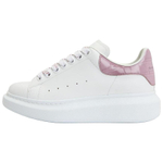 Alexander McQueen Oversized White Pink Croc Women"s