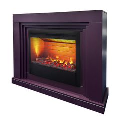 Электрокамин RealFlame Stanley 26 Plum сливовый с очагом 3D Helios 26
