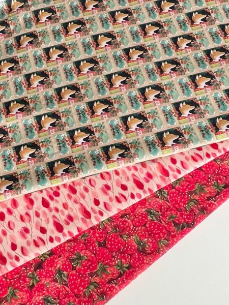 ЛИСА И ЯГОДЫ, КУПОН 51x110 см - 100% ХЛОПОК 5