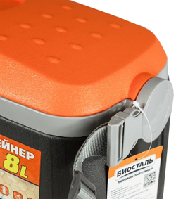 Изотермический контейнер (термобокс) Biostal (8 л.) с наплечным ремнем