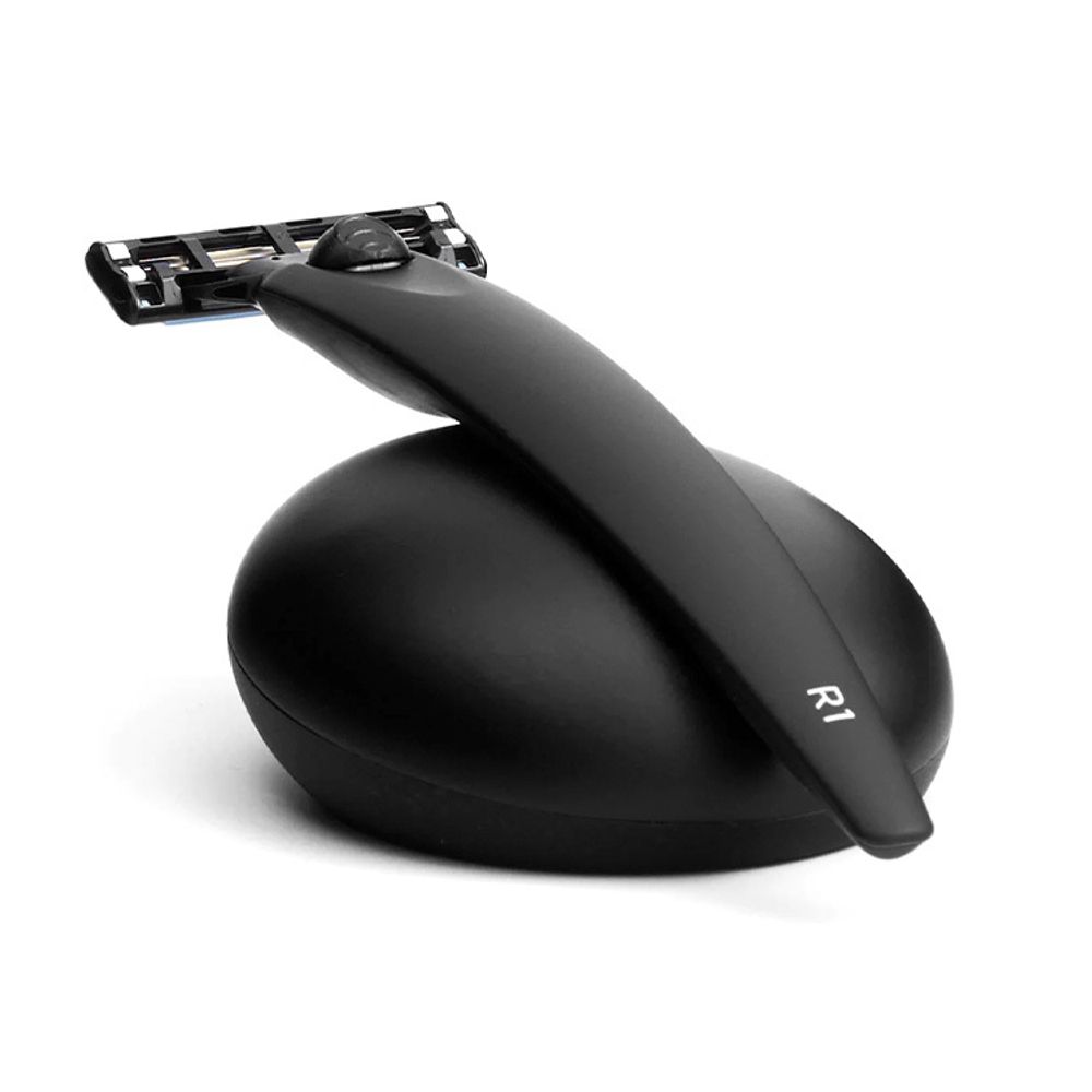 Подарочный набор Bolin Webb R1, бритва R1 черная матовая, подставка R1 черная (BW-R1-SET-STD-MATTE) 5