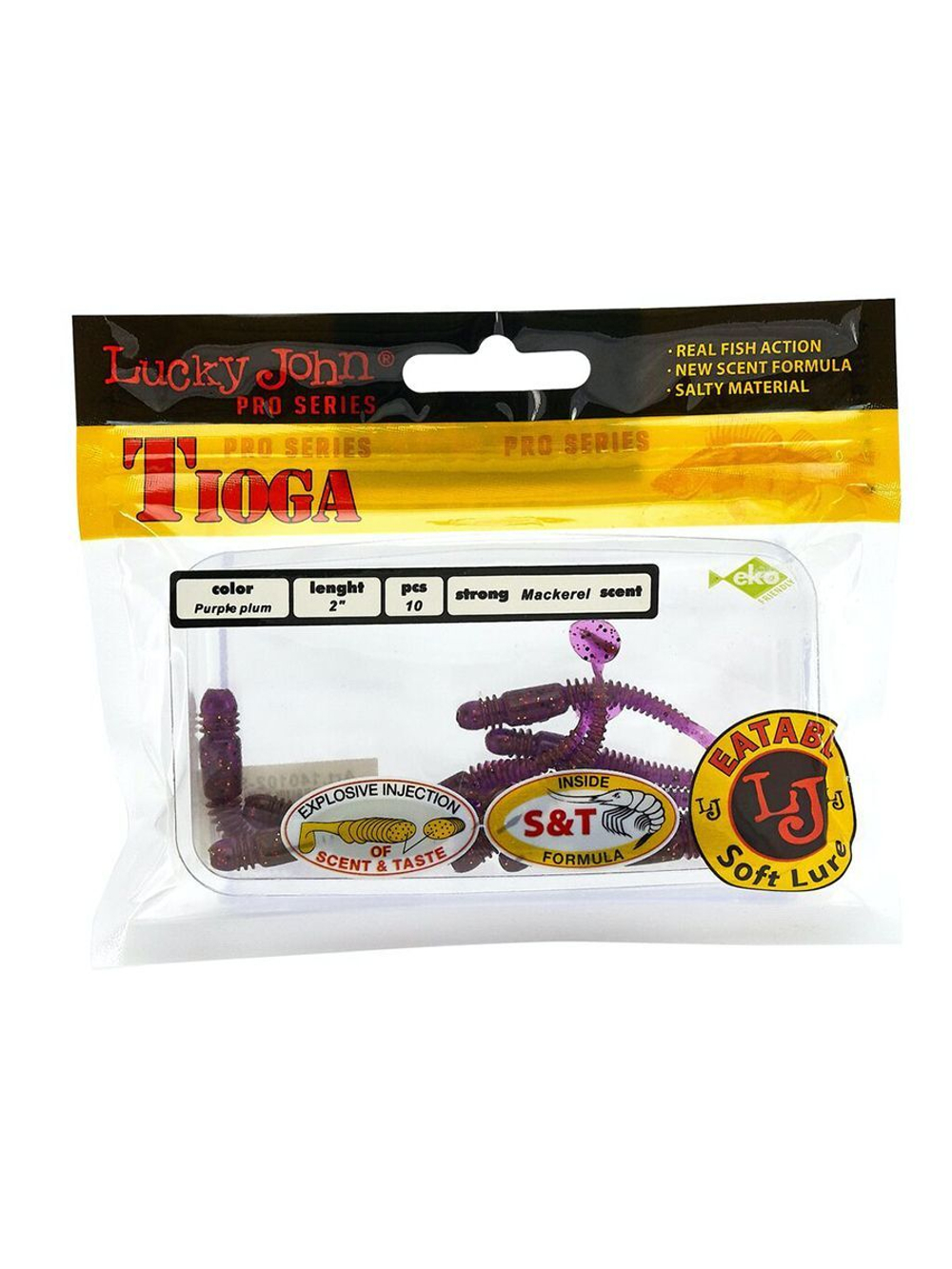 Виброхвосты съедобные LJ Pro Series TIOGA 3.9in (10.00)/T18 5 шт. в упак.