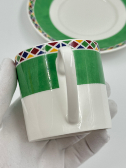 Кофейная пара зелёная Yves Saint Laurent by Yamaka