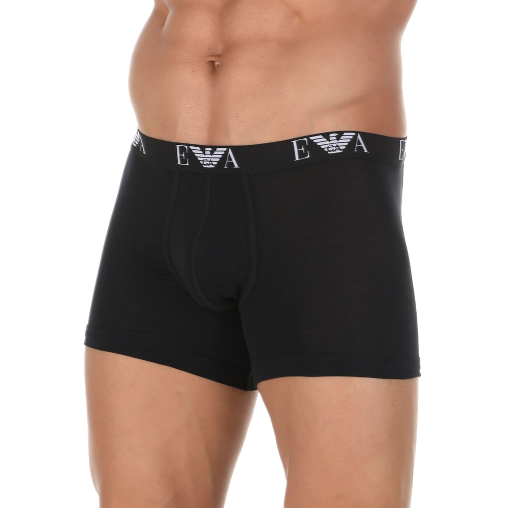 Набор из 2 черных мужских трусов-боксеров Emporio Armani (Размер: L) (Цвет: черный)