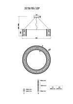 Подвесная люстра Stilfort DELONE 2179/05/12P