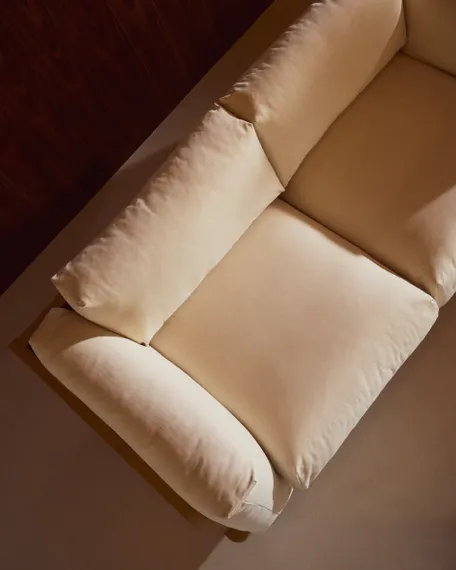 Oaq Трехместный диван бежевого цвета 225 см