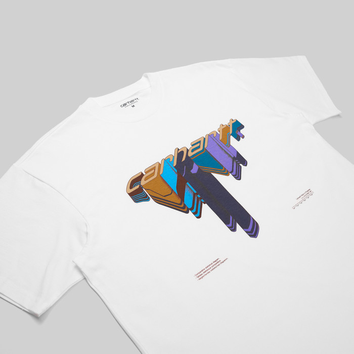 Футболка мужская Carhartt WIP Diagram Script артикул:I033176_white - купить в магазине Дайс