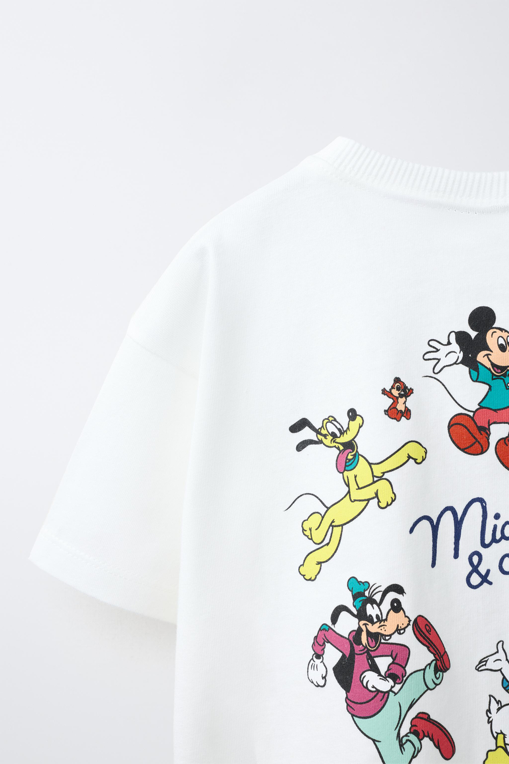 ZARA ФУТБОЛКА С ПРИНТОМ MICKEY MOUSE AND FRIENDS © DISNEY, БЕЛЫЙ
