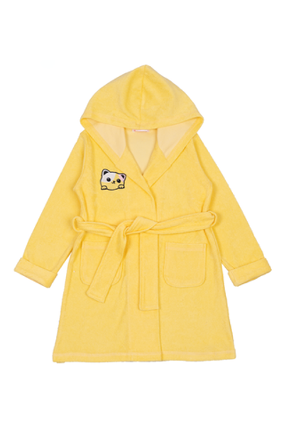 Халат (банный) для девочки M1191M-3/6 р.98 св.жёлтый (Такро)