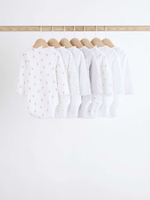 Боди с длинным рукавом для малышей Next K79-893, 7 шт., Белый