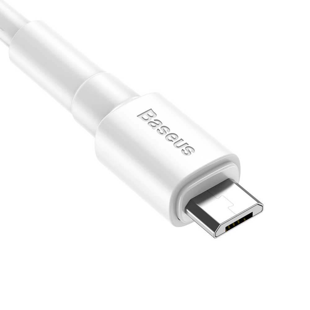 Micro-USB Кабель Baseus Mini White Cable USB For Micro 2.4A 1m - White