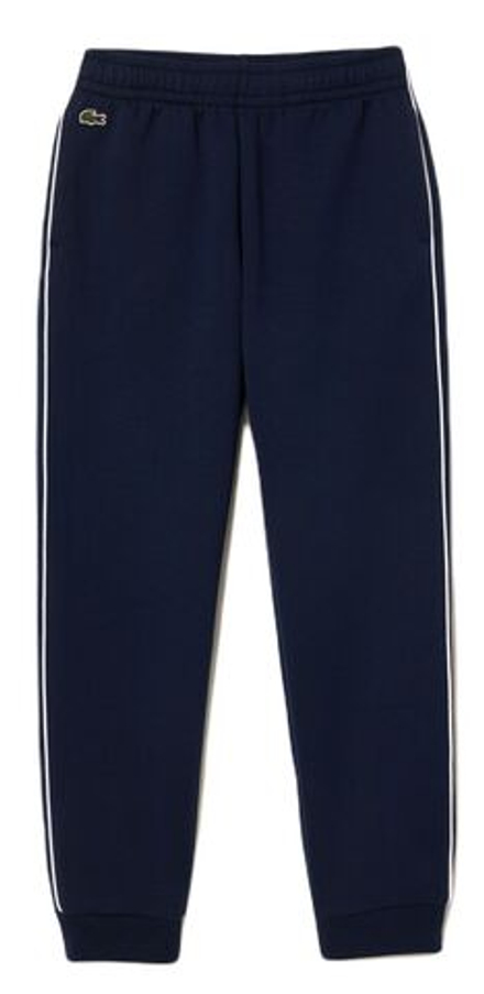 Детские теннисные брюки Lacoste Contrast Accent Track Pants - navy blue