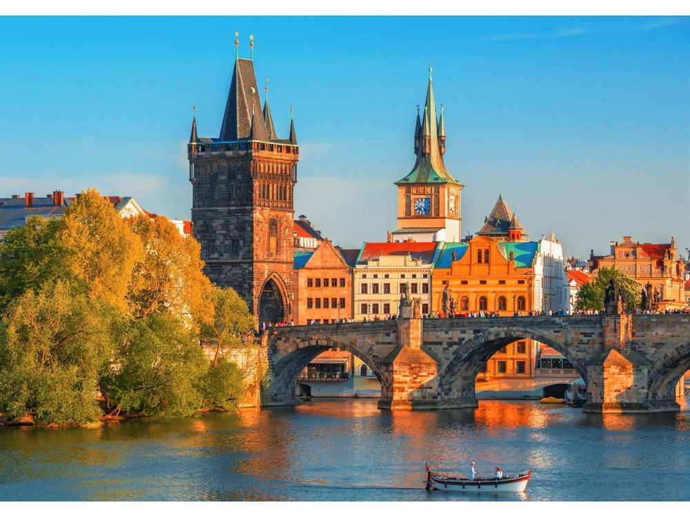 Картина по номерам 22х30см. "Карлов мост летним вечером" 16цв. (Арт. Х-3989)