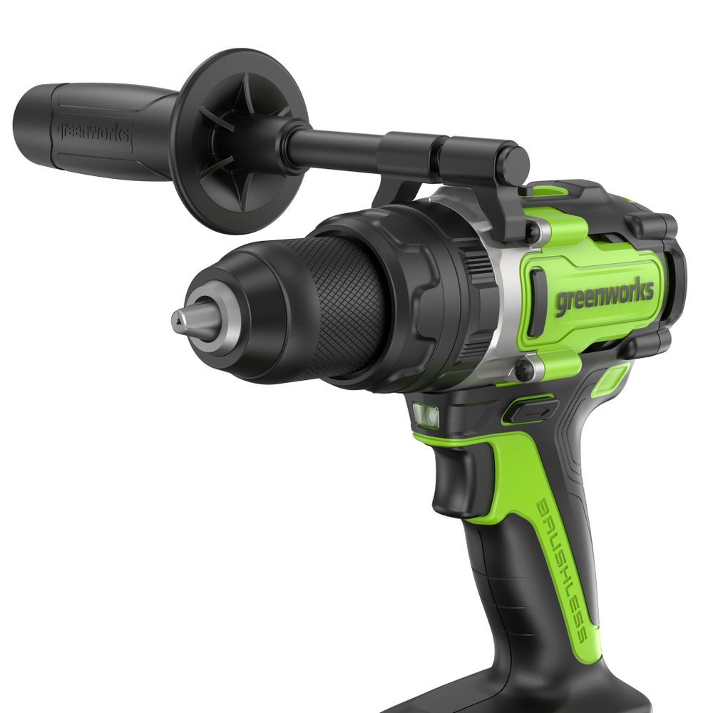 Дрель-шуруповерт ударная акк. Greenworks GD24DD140, 24V,б/щет,70/140Нм,Anti-kickback,1x4Ач,ЗУ,кор (3707607CUB)