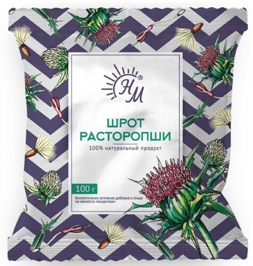 Шрот расторопши пятнистой Солнат Био 100г.