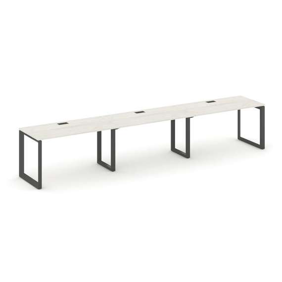 Style Project Рабочая станция односторонняя SN-59O.ORS-031 Дуб Наварра/Металл Антрацит/Черный Заглуш