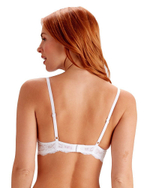 Кружевной бюстгальтер с формованными чашками Amy (Размер: 32A) (Цвет: синий)