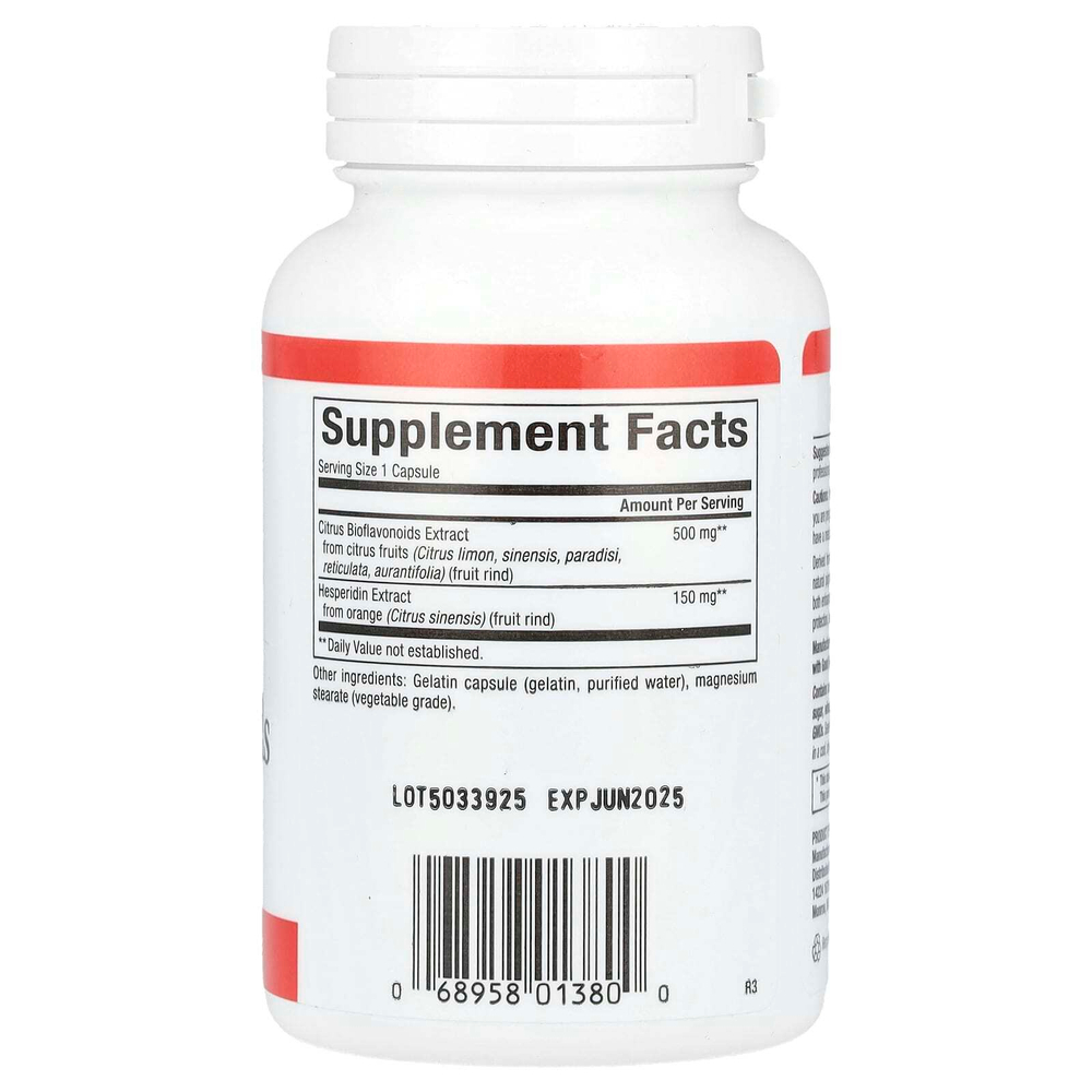 Natural Factors, цитрусовые биофлавоноиды с гесперидином, 650 мг, 90 капсул