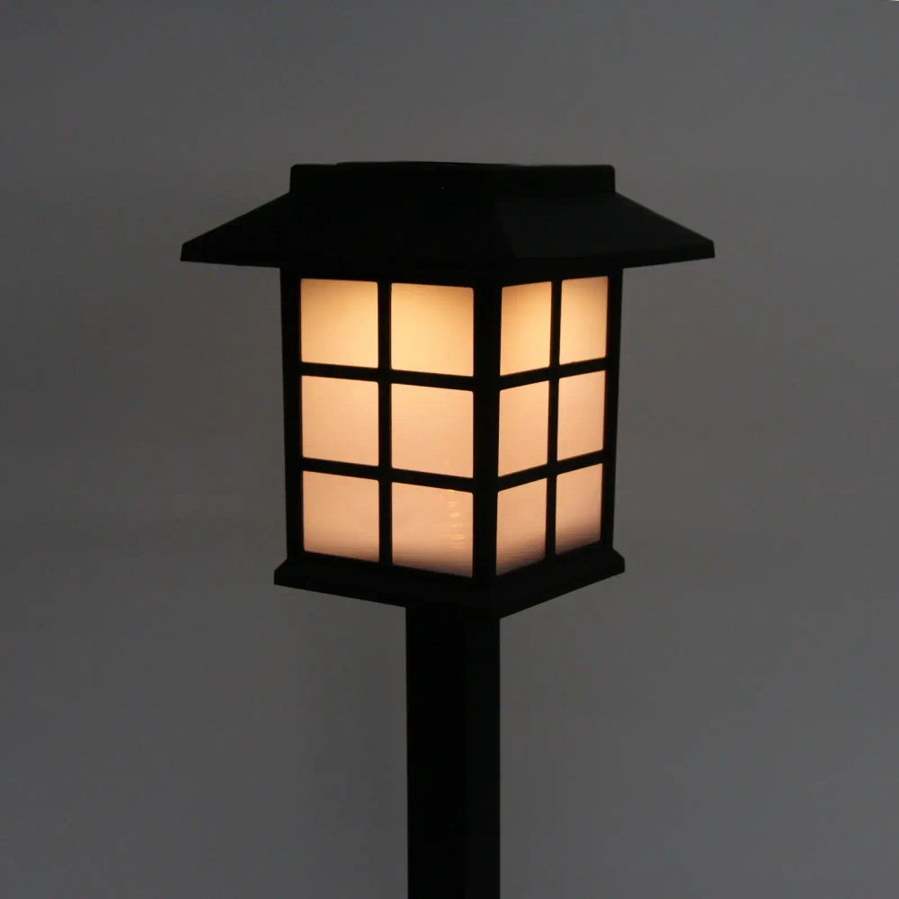 Фонарь садовый «Винтаж» 19,5*13,5 см (h-40 см), на солнечной батарее (свечение теплый белый) 9 LED