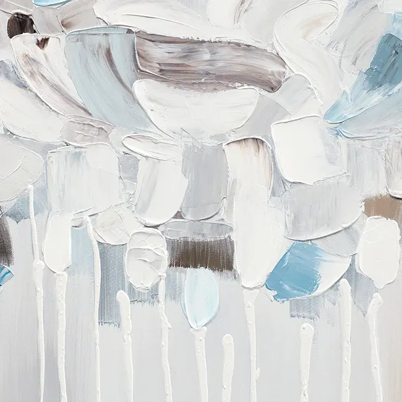 Панно декоративное fleur, 60х60 см, голубое