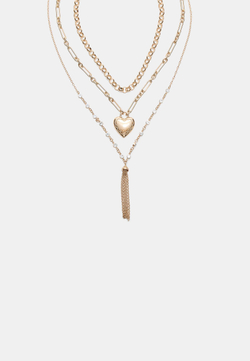 STRADIVARIUS Набор из 3 ожерелий, золотой