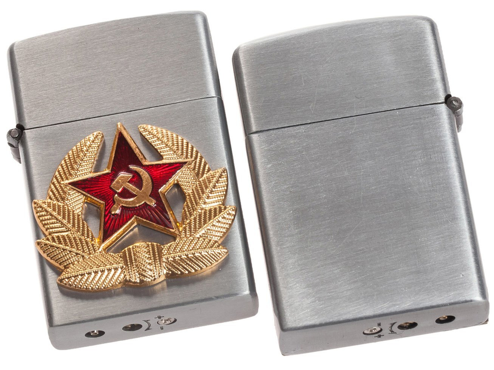 Армейская зажигалка с кокардой СА