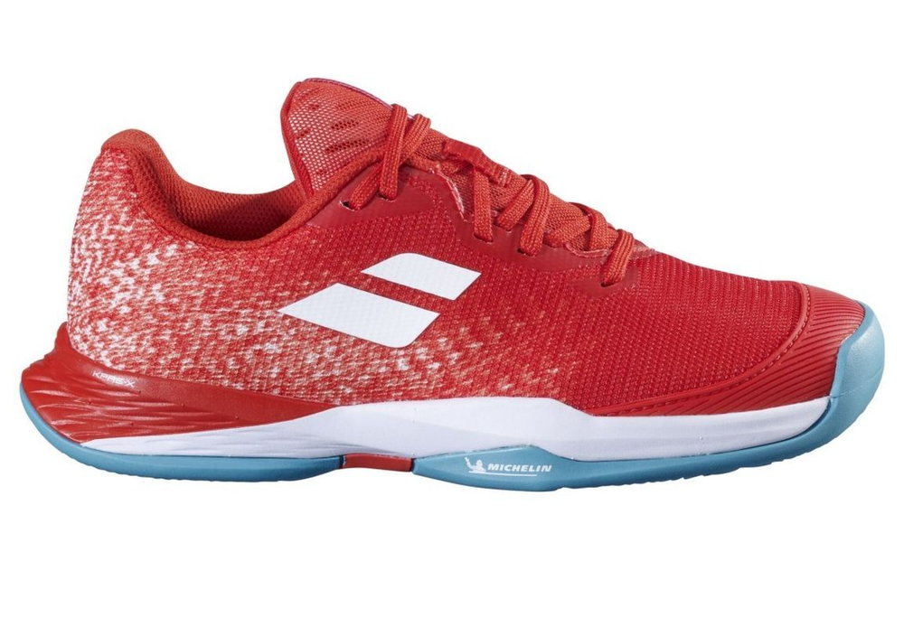 Детские теннисные кроссовки Babolat Jet Mach 3 Junior Clay - Red