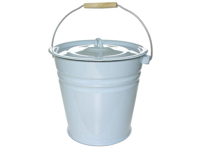 Ведро 12л с крышкой без рисунка (коническое)