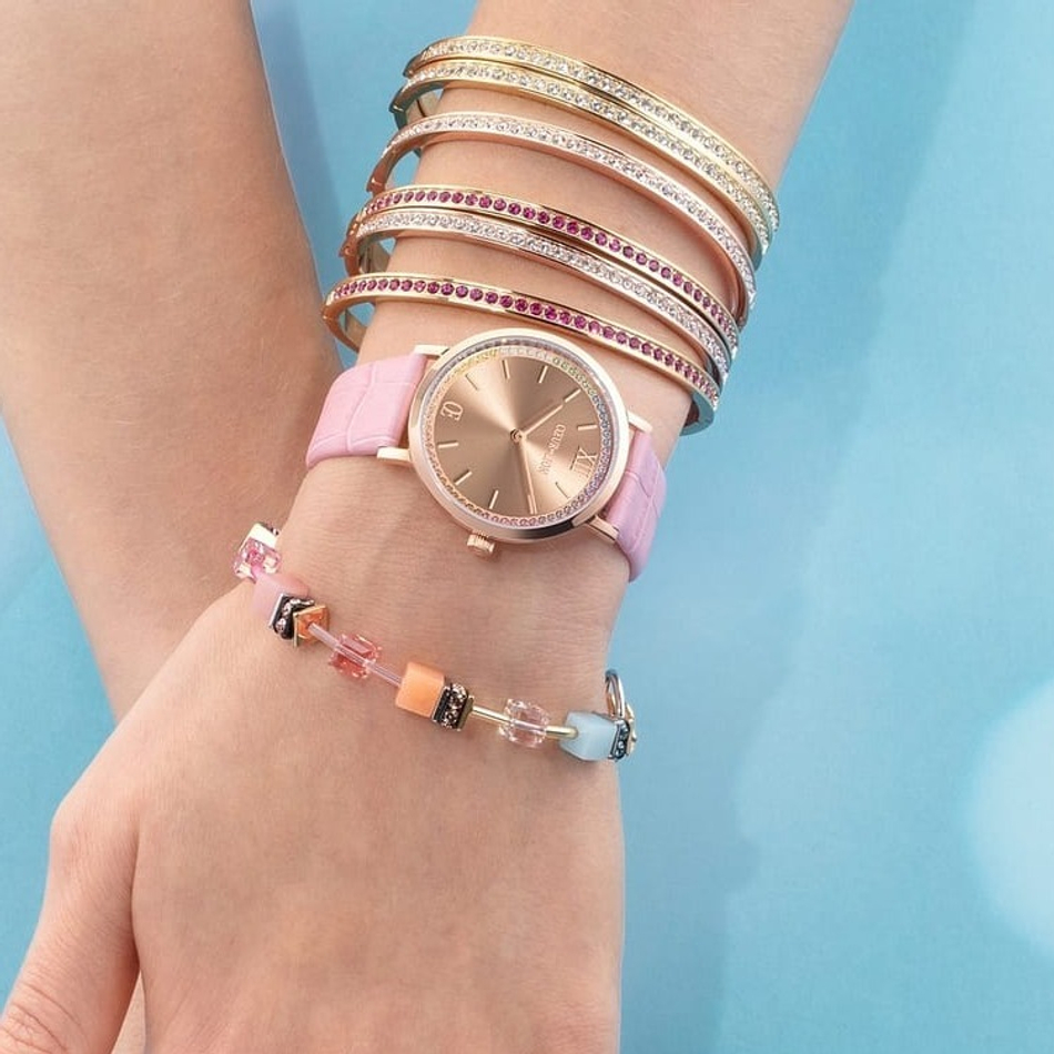 Браслет Coeur de Lion Pink-Gold 19 см 0127/37-0416