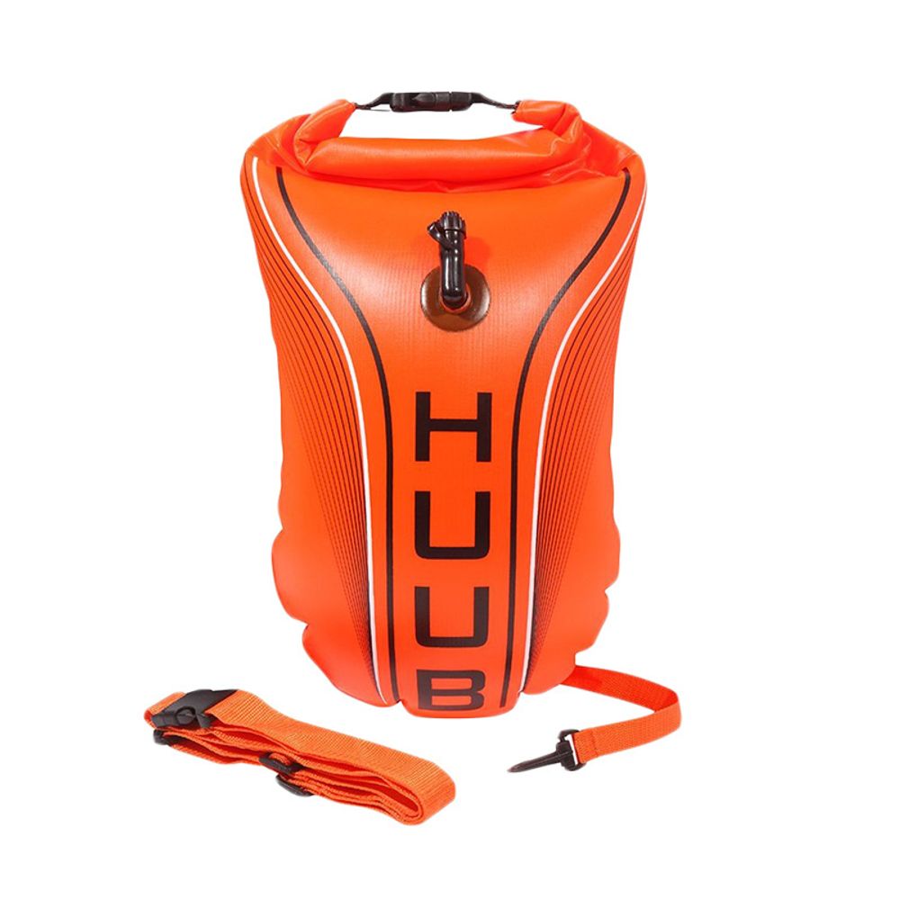 Буй сигнальный для плавания на открытой воде Huub Safety Tow Float Orange