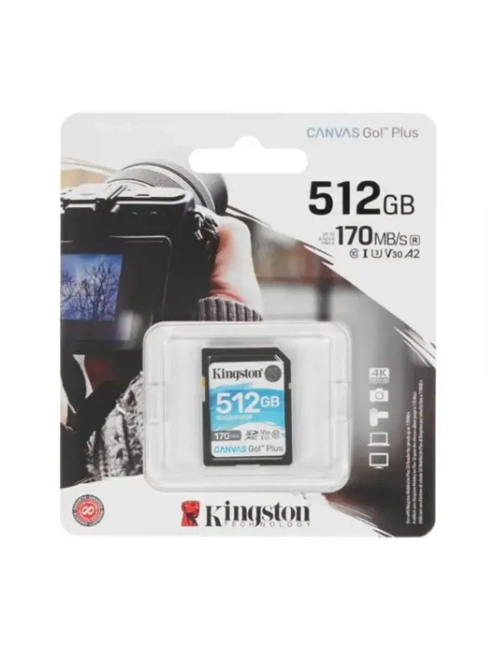 Карта памяти Canvas Go! Plus SDG3/512GB SDXC 512 ГБ