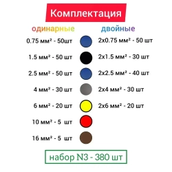 Набор наконечников НШВИ обжимные. Набор №3