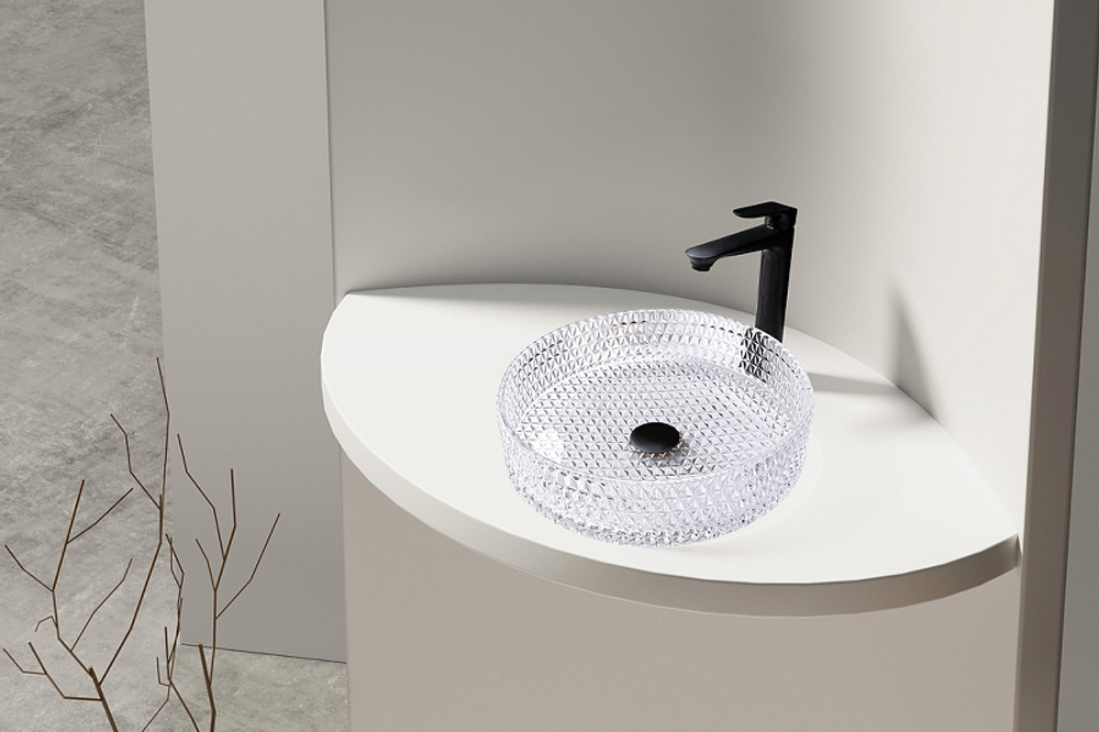 Раковина-чаша Abber Glas 40 AK2301 прозрачная