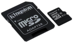 Карта памяти Kingston MicroSD(TransFlash) 32Gb Class10 UHS-I + SD адаптер (SDC10G2/32GB)